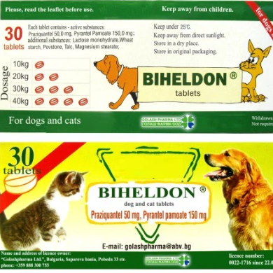 Vermifuge pour Chiens et Chats – 1 comprimé