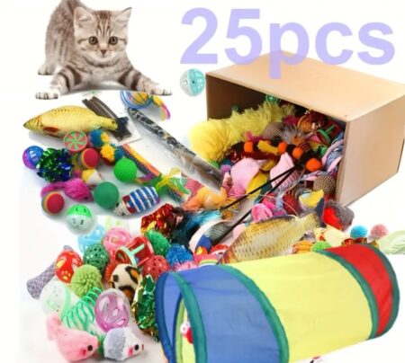 25pièces Jouets Pour Chat Mixte Pack